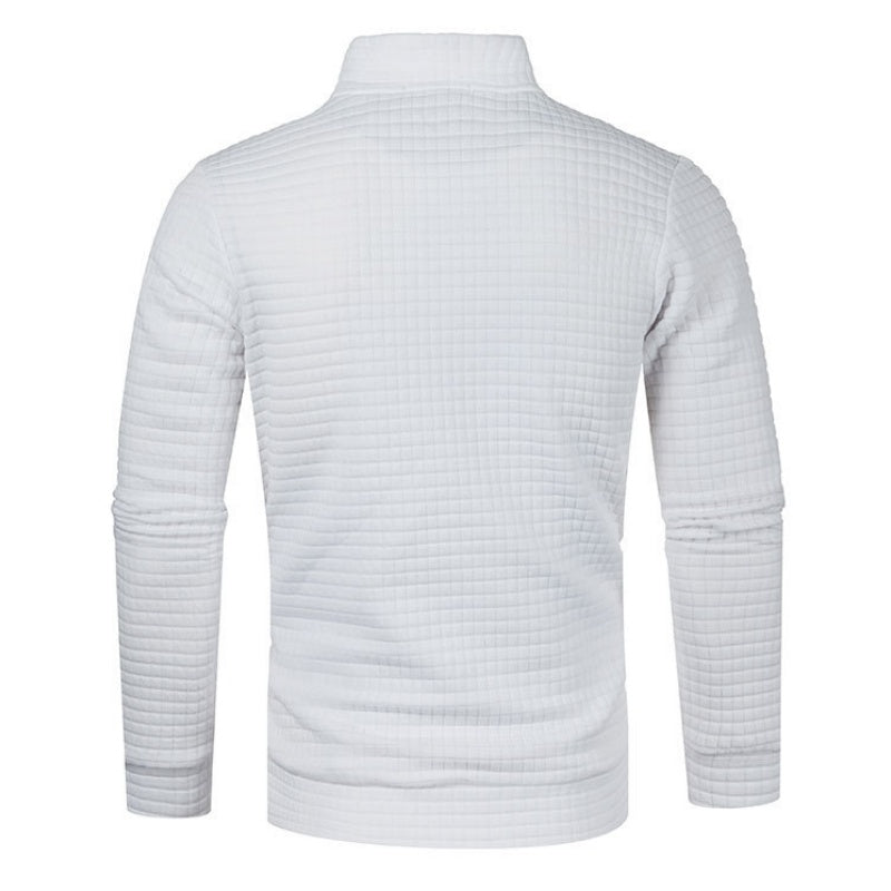 Men's Long Sleeve Quarter Zip Pullover Sweater