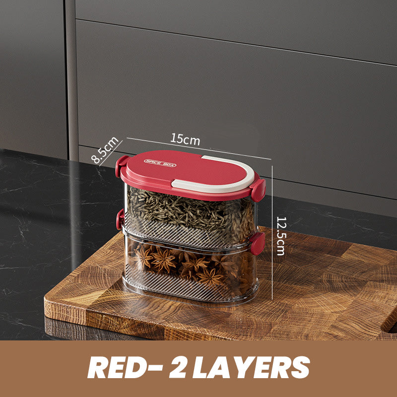 🔥Limited time 50% off🔥Multi-layer Sealed Spice Organizer