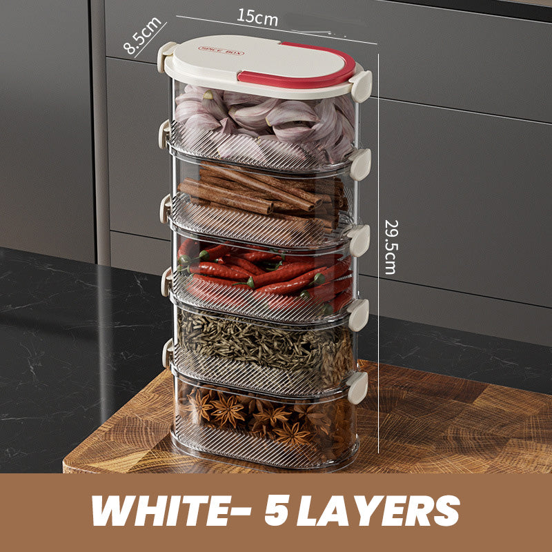 🔥Limited time 50% off🔥Multi-layer Sealed Spice Organizer