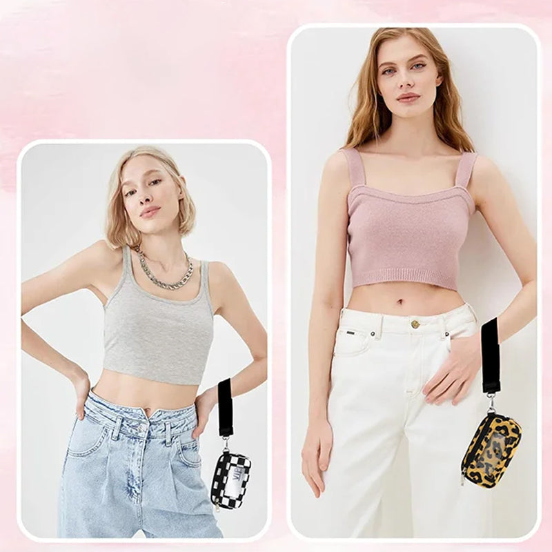 Portable Wristlet Wallet for Bank Card and Coin