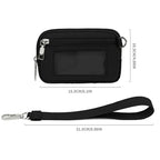 Portable Wristlet Wallet for Bank Card and Coin