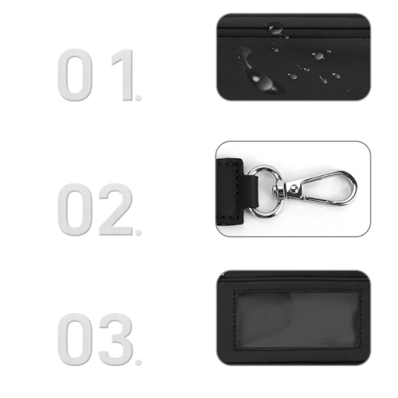 Portable Wristlet Wallet for Bank Card and Coin