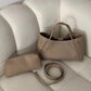 Super Large Capacity 👜 Women's PU Leather Tote Bag with Matching Purse