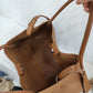 Super Large Capacity 👜 Women's PU Leather Tote Bag with Matching Purse