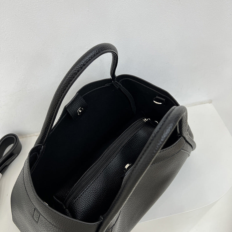 Super Large Capacity 👜 Women's PU Leather Tote Bag with Matching Purse