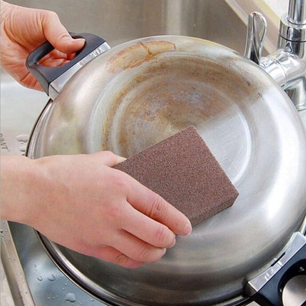 🍽️Get 20PCS for only 🔥Kitchen Diamond Sand Sponge Brush—Dual-Sided Cleaner! ✨ (🔥Buy more for greater savings!)