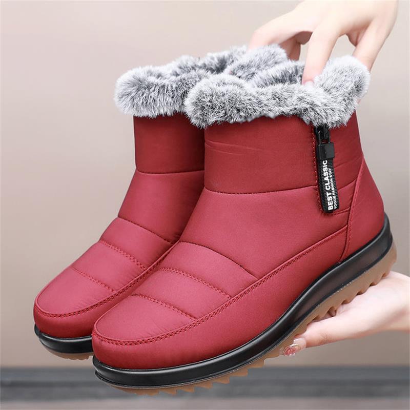 Winter -hostile warm cotton boots of women winter festival