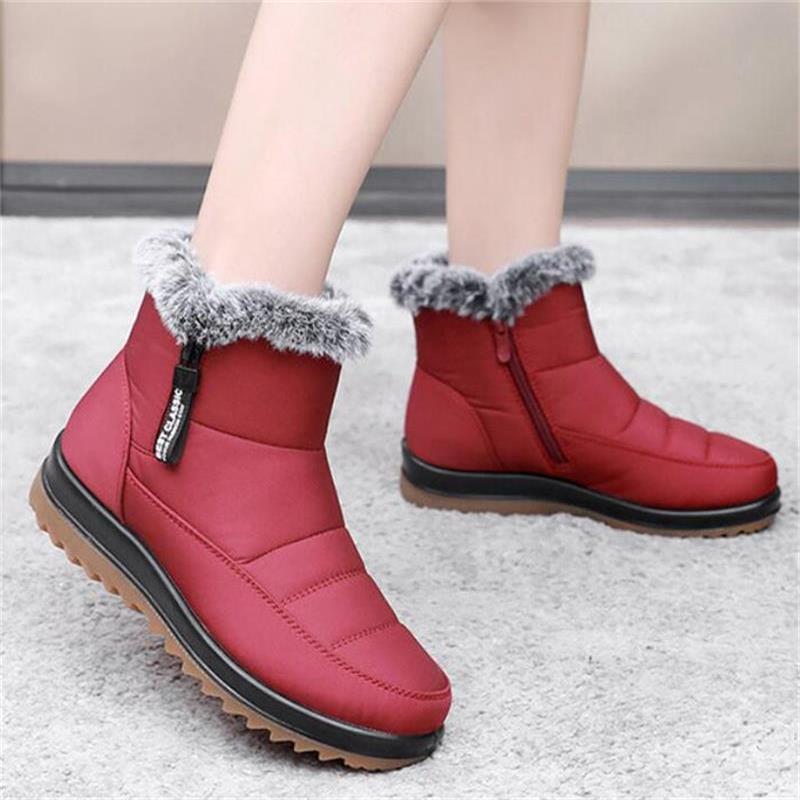 Winter -hostile warm cotton boots of women winter festival