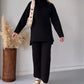 Hot Sale 60% OFF🔥Casual Fashion Solid Color Sweater Two -piece Suit