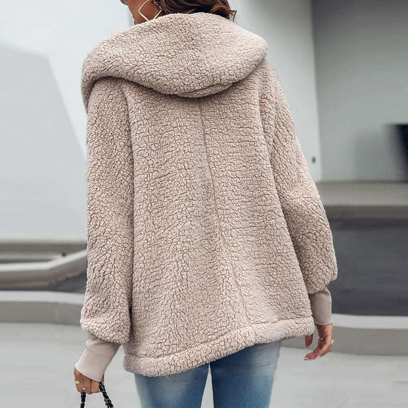 ✨Get 50% off💖Women's Soft Fuzzy Hooded Jacket with Pockets