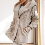 ✨Get 50% off💖Women's Soft Fuzzy Hooded Jacket with Pockets