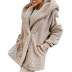 ✨Get 50% off💖Women's Soft Fuzzy Hooded Jacket with Pockets