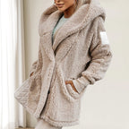 ✨Get 50% off💖Women's Soft Fuzzy Hooded Jacket with Pockets