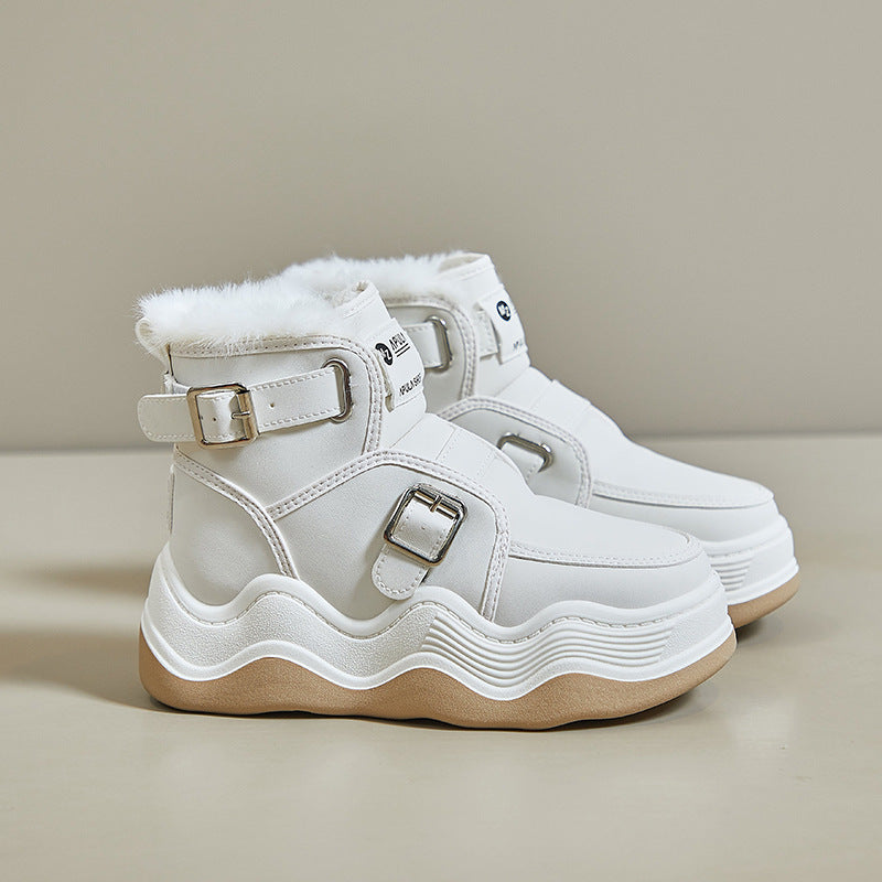 Warm Thick Bottom High-Top Sports Shoes