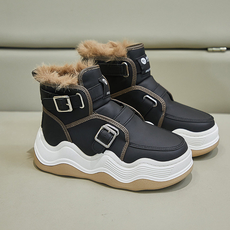 Warm Thick Bottom High-Top Sports Shoes