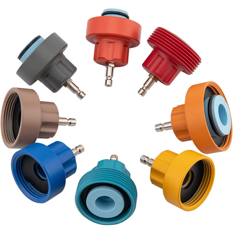 🚗 15 Pcs Radiator Leak Tester Kit｜Pro Pressure Test, No Missed Leaks 💧