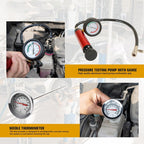 🚗 15 Pcs Radiator Leak Tester Kit｜Pro Pressure Test, No Missed Leaks 💧