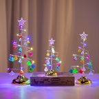 LED String Crystal Christmas Tree Table Lamp