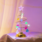 LED String Crystal Christmas Tree Table Lamp