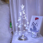 LED String Crystal Christmas Tree Table Lamp