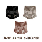 Comfortable Breathable Seamless High-Waist Lace Panties