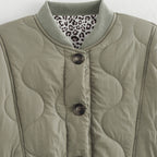 Women's Fashion Warm Button Down Cropped Jacket