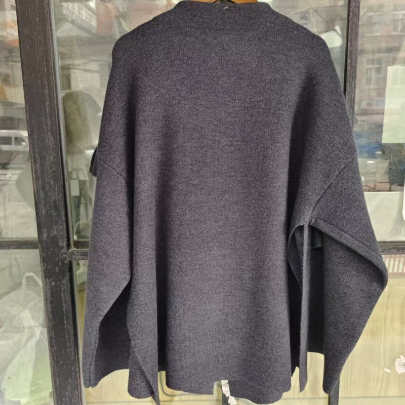 🔥🖤Early Black Friday Sale:50% OFF🔥Asymmetrical Short Women's Jacket with Scarf