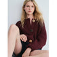 🎅Xmas Sales - 50% OFF🎄Women's Fashion Cut-Out Knitted Cardigan