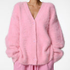 Women's Cozy Fuzzy Knit Cardigan