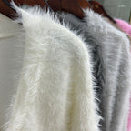 Women's Cozy Fuzzy Knit Cardigan