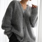 Women's Cozy Fuzzy Knit Cardigan