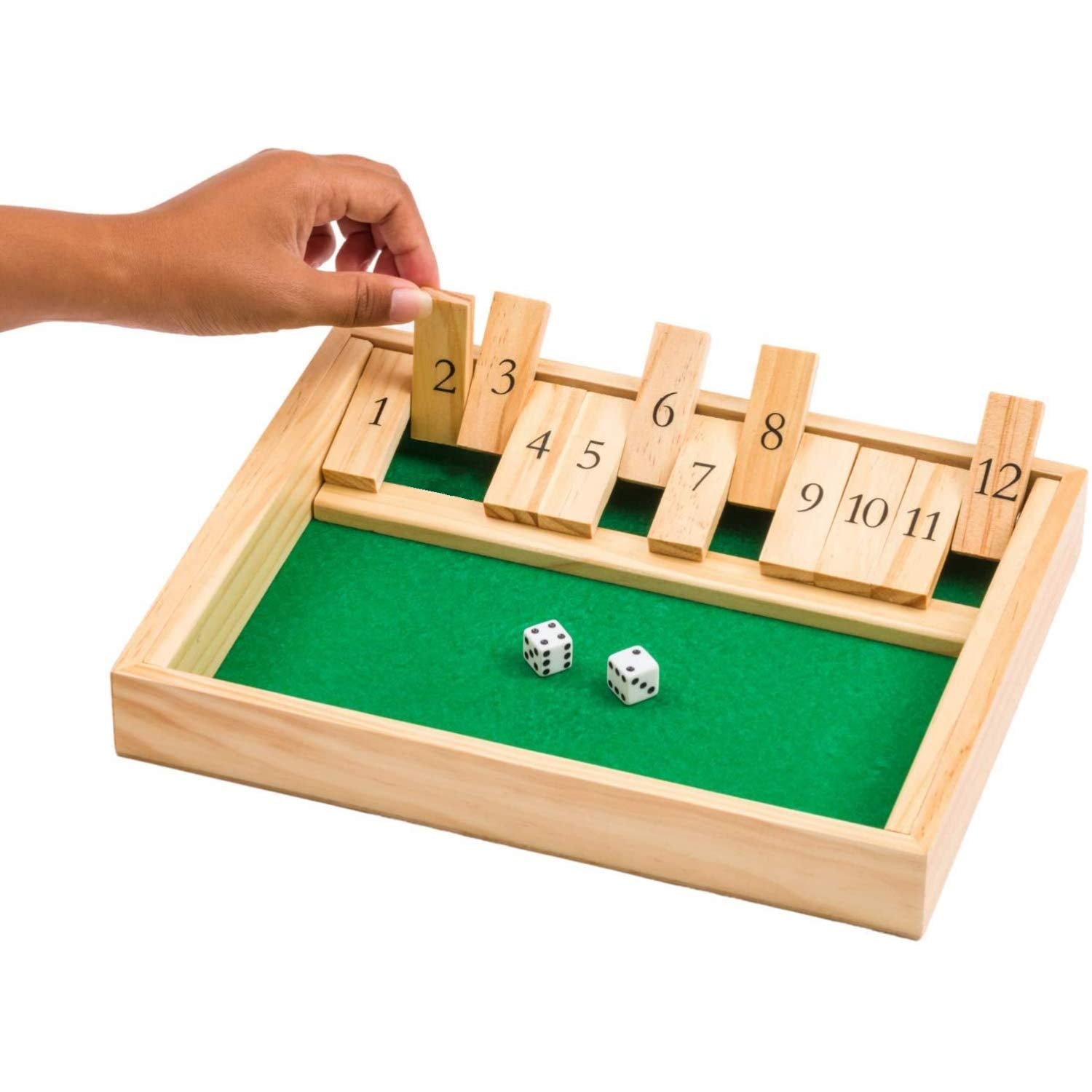 FUN FAMILY GAMES - Shut The Box Board Game