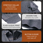 💖50% OFF Limited Sale💖 Men's Faux Two-Piece Long Sleeve Top 👕 – Layered Look, Perfect for Daily/Commute