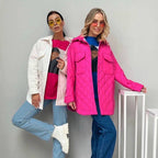 Women's Quilted Lightweight Insulation Jacket with Belt