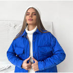 Women's Quilted Lightweight Insulation Jacket with Belt