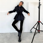 Women's Quilted Lightweight Insulation Jacket with Belt