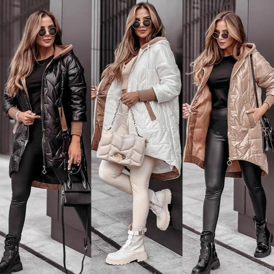 ✨Winter's Chic Must-Have💖 Women's Cozy Irregular Hem Jacket