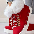 Women's Faux Fur Lined High-Top Winter Sneakers