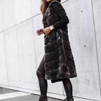 Women's Winter Warm Faux Fur Long Vest