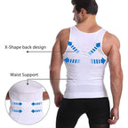 Men's Slimming Tummy Control Chest Undershirt Shapewear