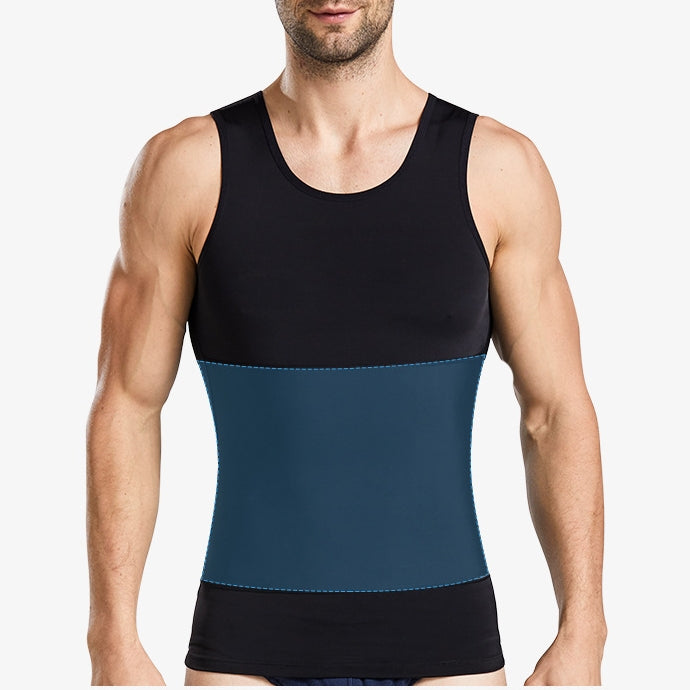Men's Slimming Tummy Control Chest Undershirt Shapewear