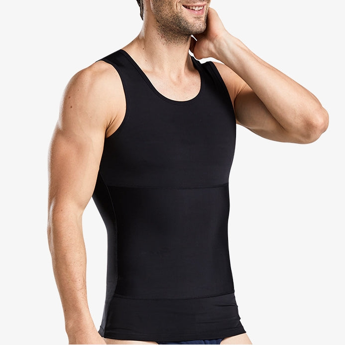 Men's Slimming Tummy Control Chest Undershirt Shapewear