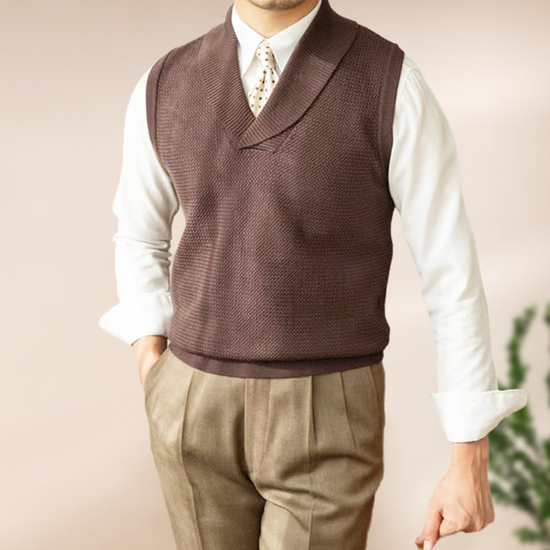 🎅Christmas Sale - 49% OFF🎅 Men's Slim Fit Elegant Knit Vest