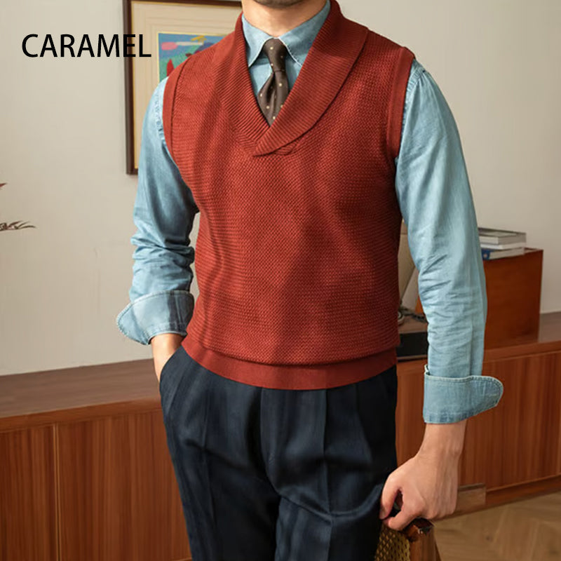 🎅Christmas Sale - 49% OFF🎅 Men's Slim Fit Elegant Knit Vest
