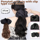 🔥Christmas Early Sale 80% off🎄🎁Bow Grab Clip Long Curly Hair Fake Braid
