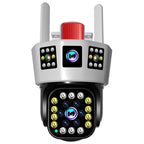 360° Smart Solar Surveillance Camera with Three-screen Monitoring