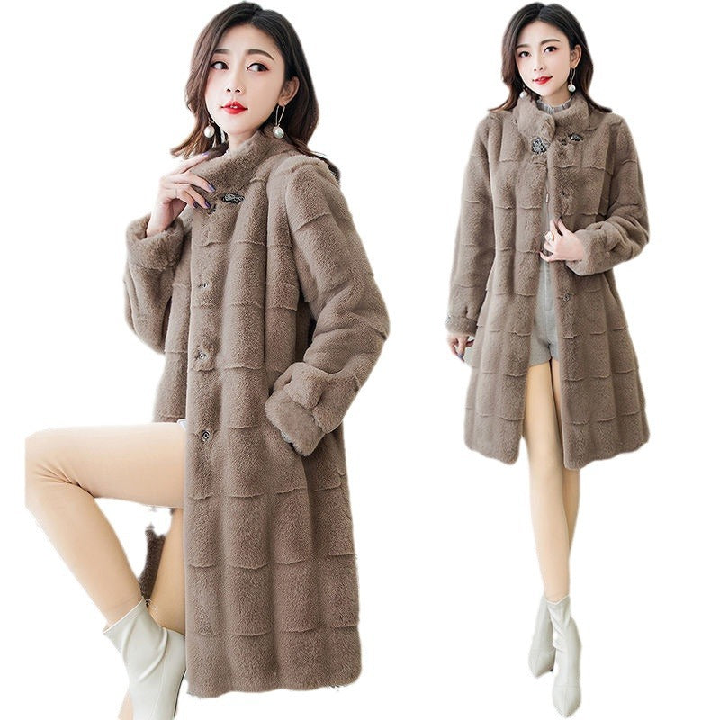 ❄️Winter Specials❄️ Women's Warm Fluffy Stand-Up Collar Coat