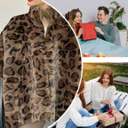 🎅Xmas Sales - 60% OFF🎄Women's Leopard Print Faux Fur Jacket