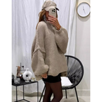 🔥What should I wear tomorrow?💃Women's Warm Mock Neck Loose Fit Sweater