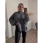 🔥What should I wear tomorrow?💃Women's Warm Mock Neck Loose Fit Sweater